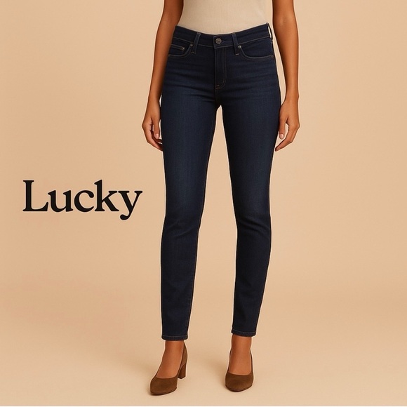 Lucky Brand Denim - Lucky Brand Women's Deep Indigo Skinny Jeans Premium Denim Size 10